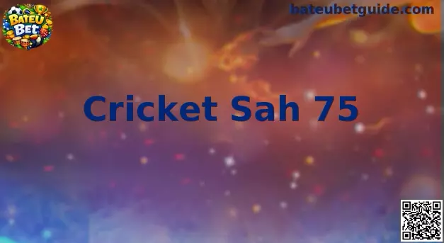 Cricket Sah 75 Banner